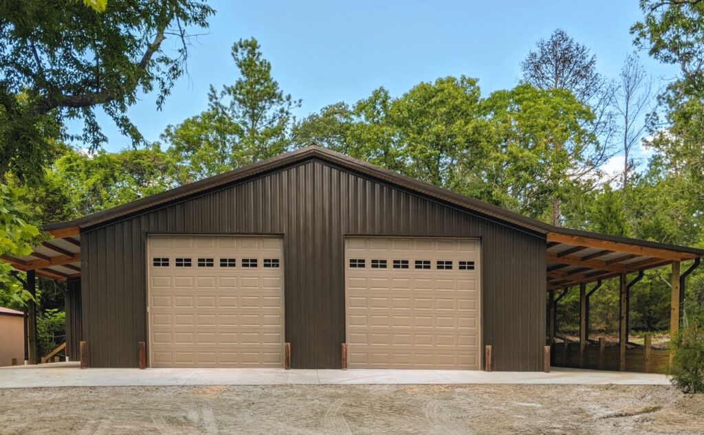 Pole Barn Builders Colorado - Custom-40-x-50-Garage-12-x-12-Overhead-Doors