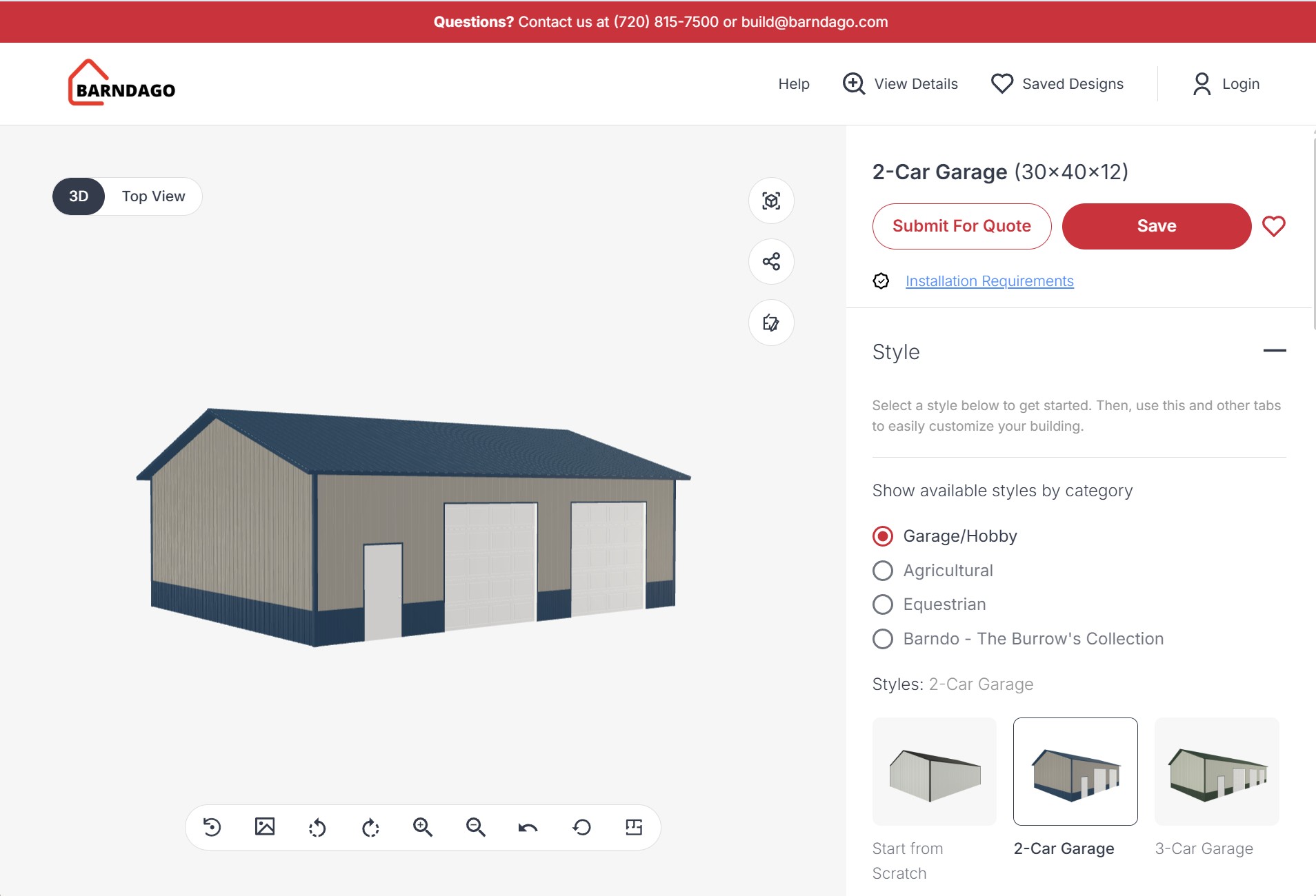 Design your custom pole barn here - Post Frame Custom Builder